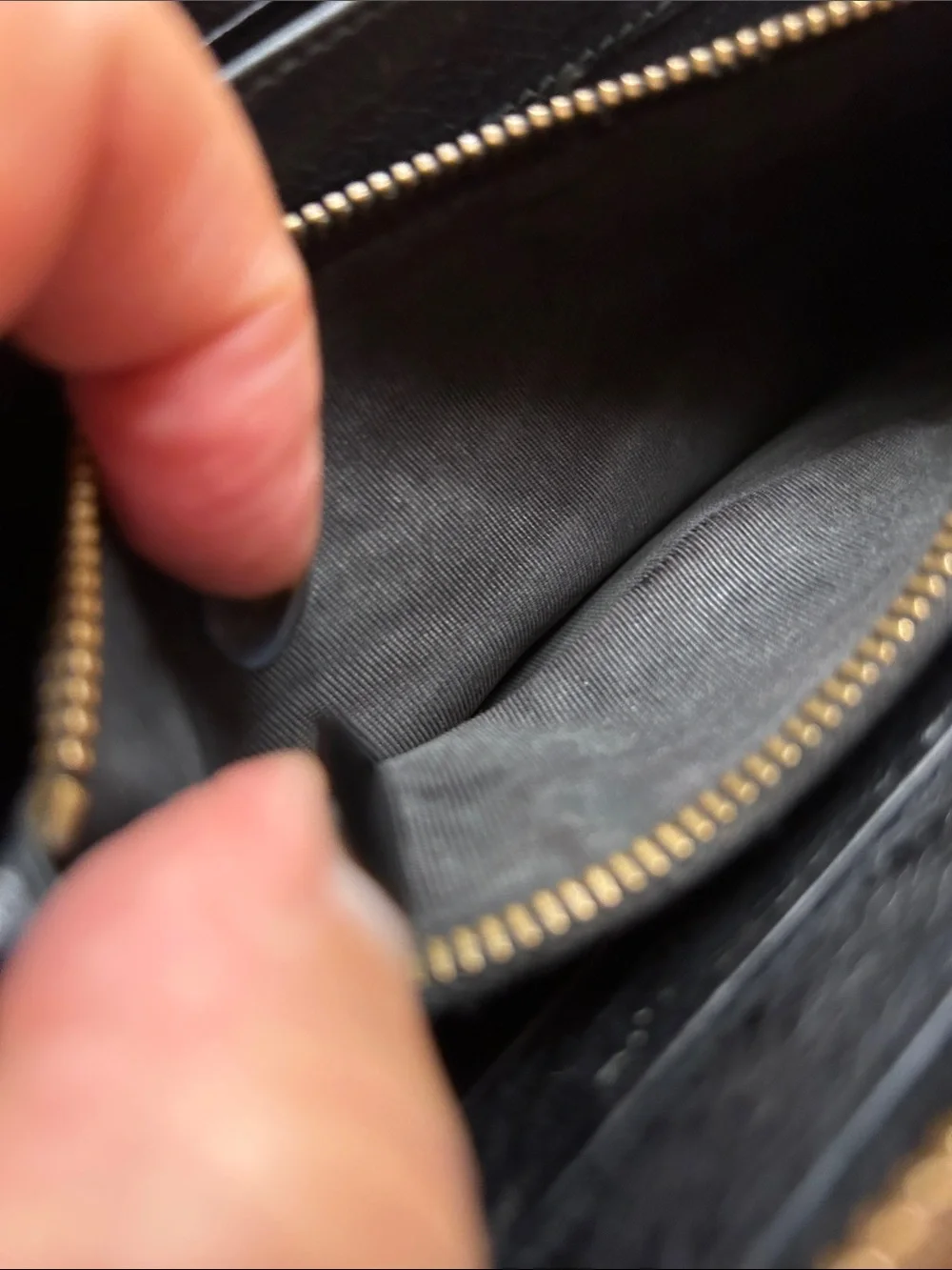 Balenciaga Black Leather Zip-Around Wallet with Gold Hardware